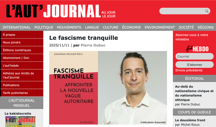 Critique du Fascisme tranquille